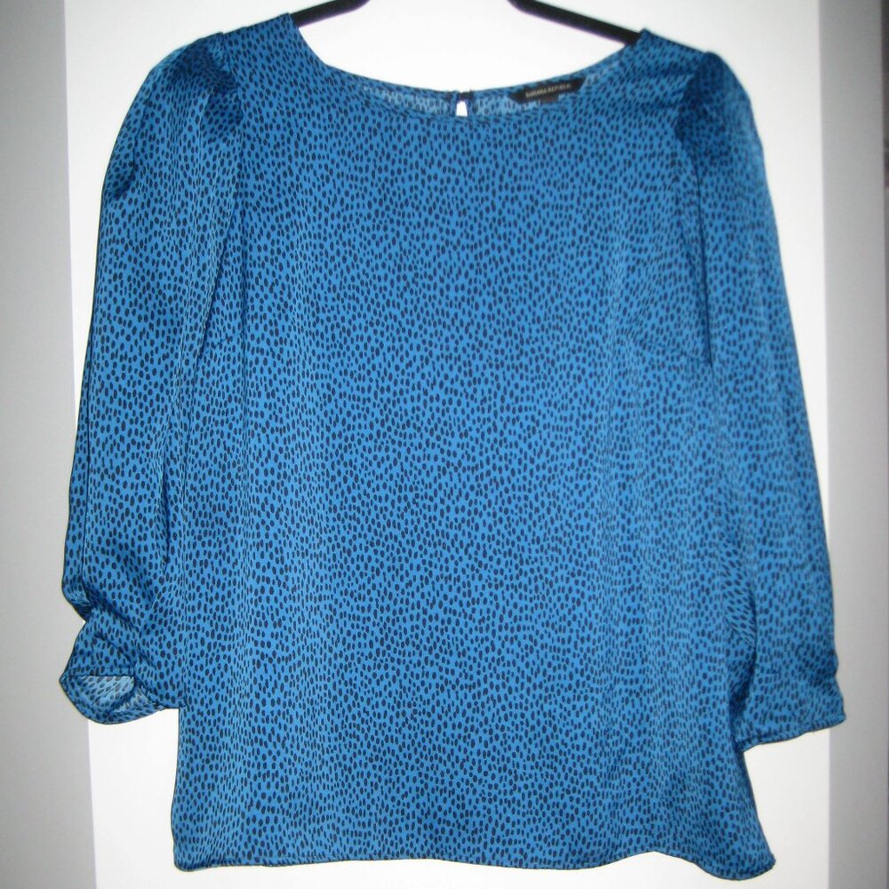 Banana Republic 3/4 puff sleeve blouse